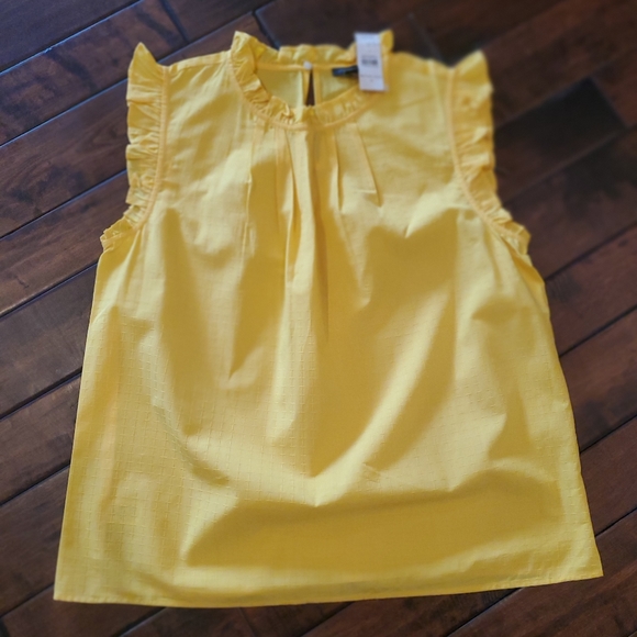 Ann Taylor Tops - NWT Ann Taylor Sleeveless Ruffle top sz L